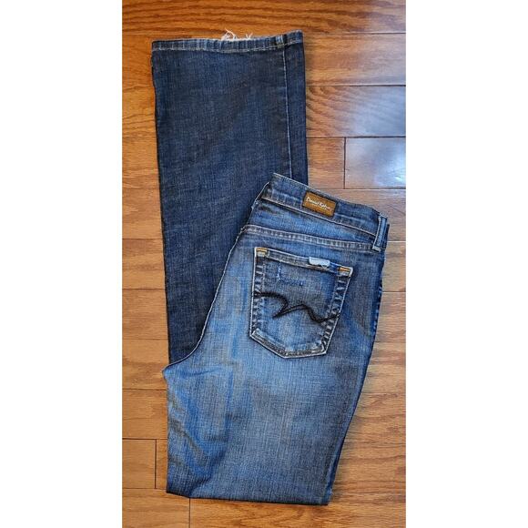 David Kahn Pants Women 10 Blue Denim Jeans Bootcut Made In USA - Picture 10 of 12